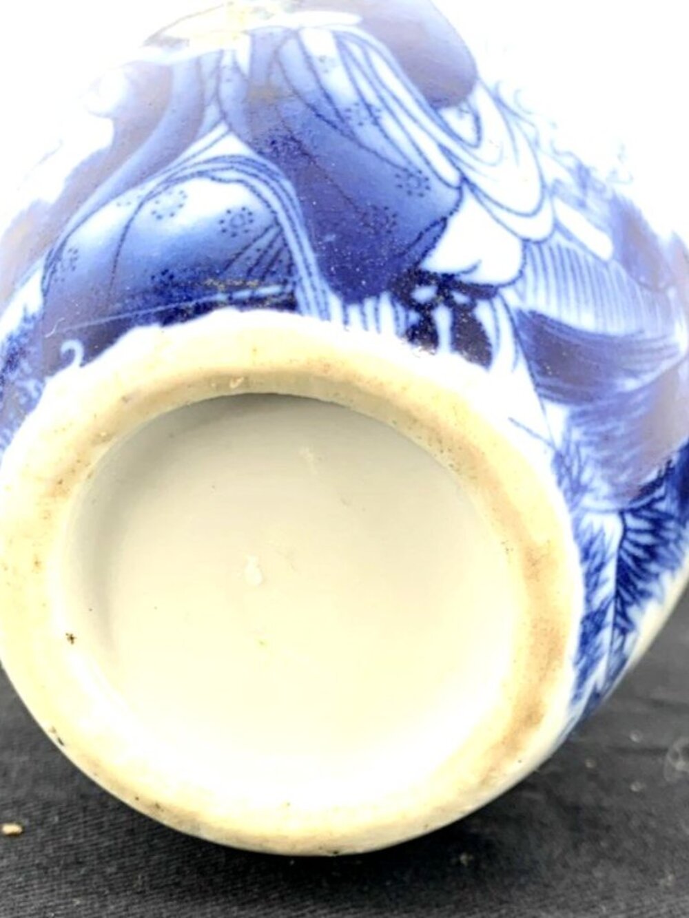 Chinese Vase Blue and White Porcelain Ginger Jar 3" Tall Vintage - Picture 7 of 7